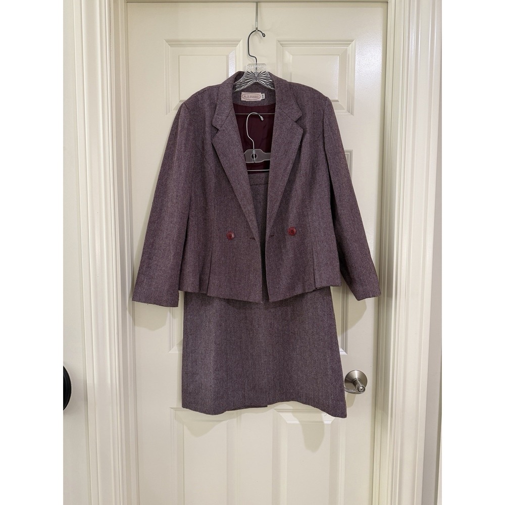 A.J. REED women wool blend 2- piece skirt suits size 11/12